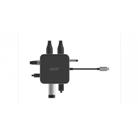 Acer 7-In-1 - Docking station - USB-C - HDMI, DP - 10Mb LAN - 3