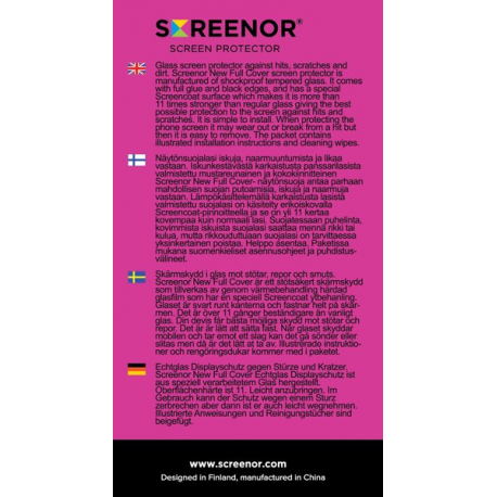 Screenor Premium - Screen protector for mobile phone - glass - frame colour black - for Google Pixel 9 Pro XL - 2