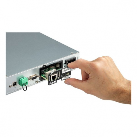 Eaton 5P 1550iR - Gen 2 - UPS (rack-mountable) - AC 200/208/220/230/240 V - 1350 Watt - 1550 VA - 1-phase - 9 Ah - RS-232, USB - output connectors: 6 - 1U - 19" - black/silver - with Network Card-MS - 1