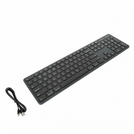 Targus EcoSmart - Keyboard - full size - antimicrobial - USB - QWERTY - Nordic - black - 14