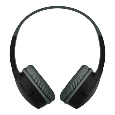 Belkin SoundForm Mini - Headphones with mic - on-ear - Bluetooth - wireless, wired - 3.5 mm jack - black - 2