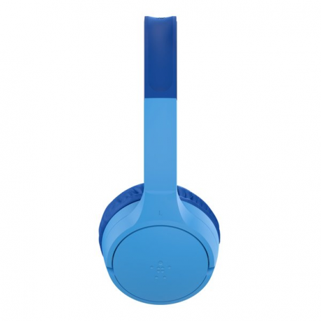 Belkin SoundForm Mini - Headphones with mic - on-ear - Bluetooth - wireless, wired - 3.5 mm jack - blue - 3