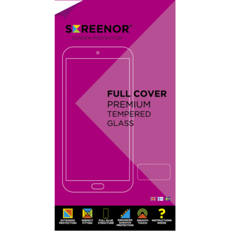 Screenor - Screen protector for mobile phone - full cover - glass - frame colour black - for Samsung Galaxy S25 Edge - 1