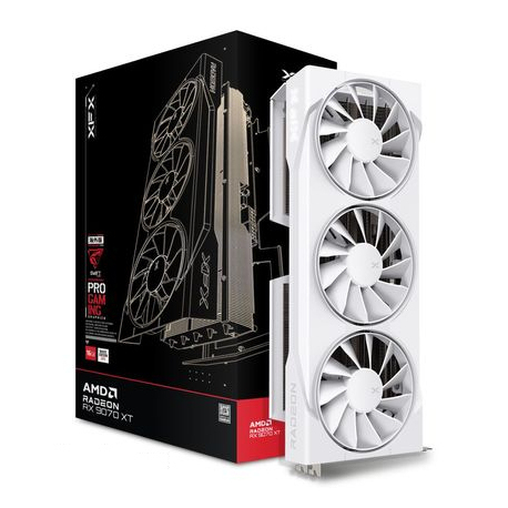 XFX Swift Radeon RX 9070XT - Gaming Edition - graphics card - Radeon RX 9070 XT - 16 GB GDDR6 - PCI Express 5.0 - 3 x DisplayPort, HDMI - white - 2