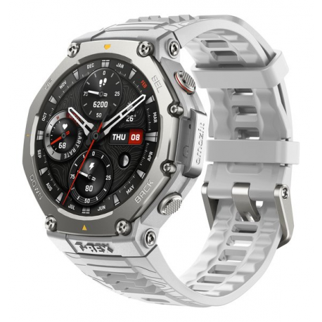 Amazfit T-Rex 3 - Smart watch with strap - liquid silicone - wrist size: 145-210 mm - display 1.5" - Bluetooth, Wi-Fi - 68.3 g - haze grey - 2