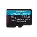 Kingston Canvas Go! Plus - Flash memory card - 256 GB - A2 / Video Class V30 / UHS-I U3 / Class10 - microSDXC UHS-I