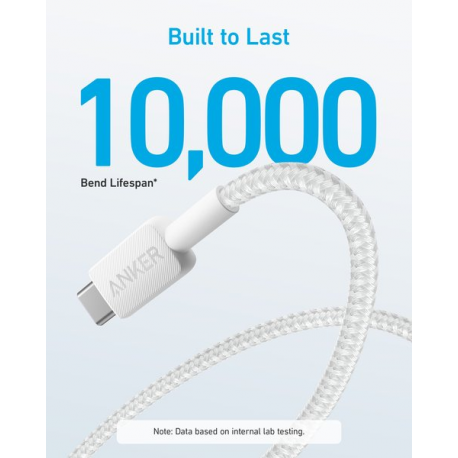 Anker 322 - USB cable - USB (M) to 24 pin USB-C (M) - 1.8 m - braided cable - 2