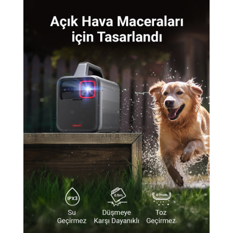 Nebula Mars 3 - DLP projector - RGB LED - 1000 ANSI lumens - Full HD (1920 x 1080) - 16:9 - 1080p - 802.11a / b / g / n / ac wireless  /  Bluetooth 5.1 - black - 6