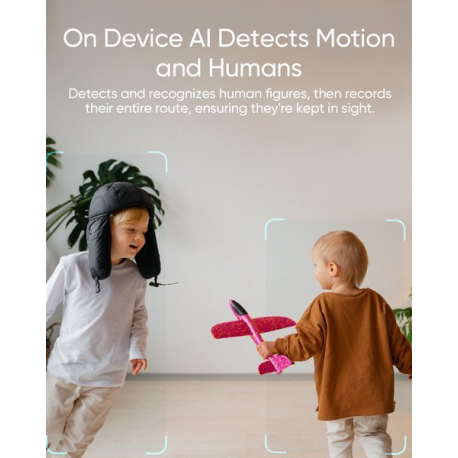 Eufy Indoor Cam C220 - Network surveillance camera - pan / tilt - indoor - colour (Day&Night) - 2K - audio - wireless - Wi-Fi - 1