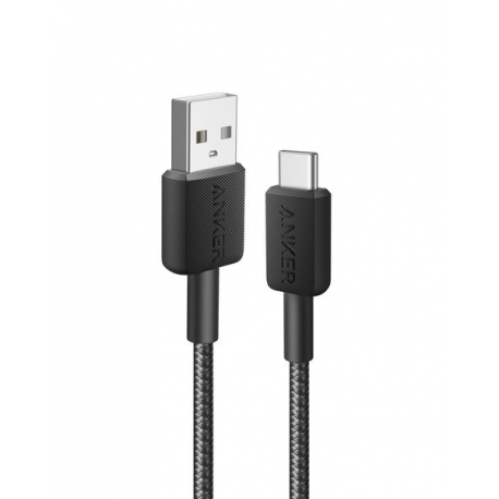 Anker 322 - USB cable - 24 pin USB-C (M) to USB (M) - 5 V - 3 A - 90 cm - USB Fast Charge (15W) - black - 0