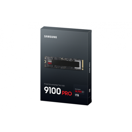 Samsung 9100 PRO MZ-VAP1T0 - SSD - encrypted - 1 TB - internal - M.2 2280 - PCI Express 5.0 x4 (NVMe) - 256-bit AES - TCG Opal Encryption 2.0 - black - 6