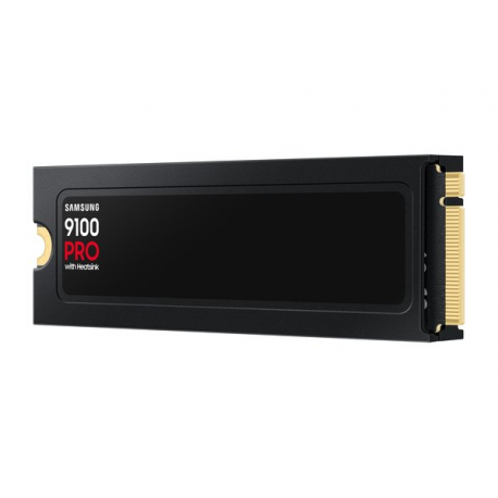Samsung 9100 PRO MZ-VAP1T0 - SSD - encrypted - 1 TB - with heatsink - internal - M.2 2280 - PCI Express 5.0 x4 (NVMe) - 256-bit AES - TCG Opal Encryption 2.0 - black - 1
