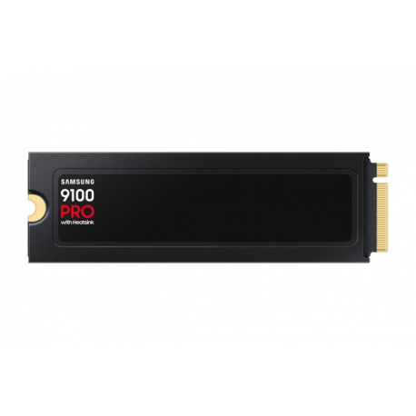 Samsung 9100 PRO MZ-VAP1T0 - SSD - encrypted - 1 TB - with heatsink - internal - M.2 2280 - PCI Express 5.0 x4 (NVMe) - 256-bit AES - TCG Opal Encryption 2.0 - black - 2