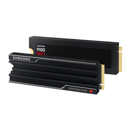 Samsung 9100 PRO MZ-VAP1T0 - SSD - encrypted - 1 TB - with heatsink - internal - M.2 2280 - PCI Express 5.0 x4 (NVMe) - 256-bit AES - TCG Opal Encryption 2.0 - black - 5