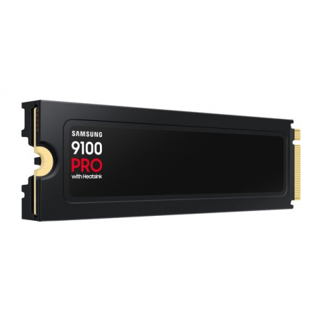 Samsung 9100 PRO MZ-VAP4T0 - SSD - encrypted - 4 TB - with heatsink - internal - M.2 2280 - PCI Express 5.0 x4 (NVMe) - 256-bit AES - TCG Opal Encryption 2.0 - black - 1