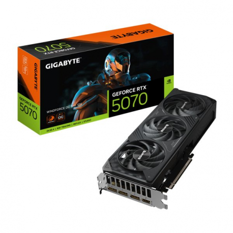 Gigabyte GeForce RTX 5070 WINDFORCE OC SFF 12G - Graphics card - GeForce RTX 5070 - 12 GB GDDR7 - PCI Express 5.0 - 3 x DisplayPort, HDMI - 0