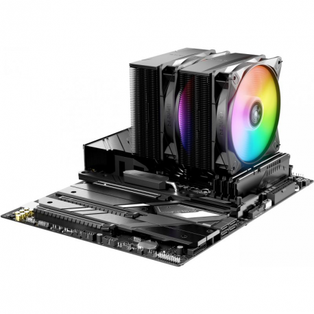 be quiet! PURE ROCK PRO 3 LX - Processor cooler - (for: LGA1150, LGA1151, LGA1155, LGA1200, LGA1700, LGA1851, AM4, AM5) - copper with nickel plated base - 120 mm - black - 3