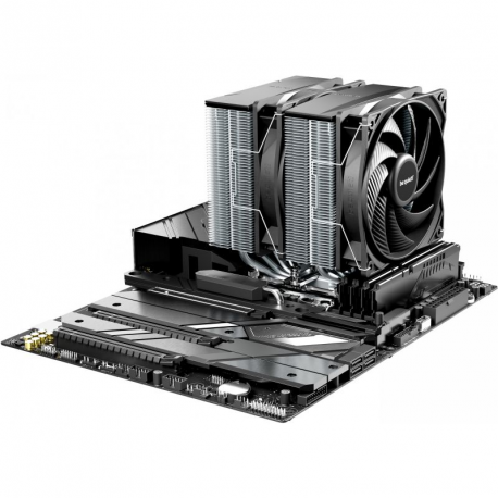 be quiet! Pure Rock Pro 3 - Processor cooler - (for: LGA1150, LGA1151, LGA1155, LGA1200, LGA1700, LGA1851, AM4, AM5) - copper base and nickel plated aluminium fins - 120 mm - silver - 3