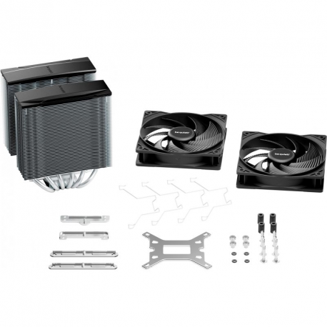 be quiet! Pure Rock Pro 3 - Processor cooler - (for: LGA1150, LGA1151, LGA1155, LGA1200, LGA1700, LGA1851, AM4, AM5) - copper base and nickel plated aluminium fins - 120 mm - silver - 5