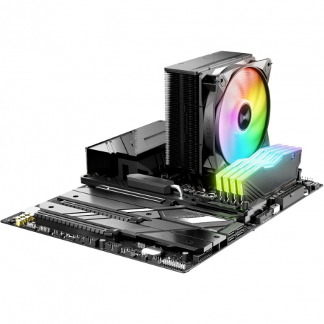 be quiet! Pure Rock 3 LX - Processor cooler - (for: LGA1150, LGA1151, LGA1155, LGA1200, LGA1700, LGA1851, AM4, AM5) - copper base with aluminium fins - 120 mm - black - 2
