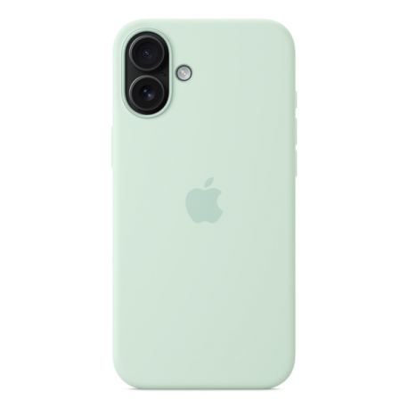 Apple - Back cover for mobile phone - MagSafe compatibility - silicone - aquamarine - for iPhone 16 Plus - 3