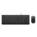 Lenovo Essential Wired Combo - Keyboard and mouse set - USB - QWERTY - Nordic - black