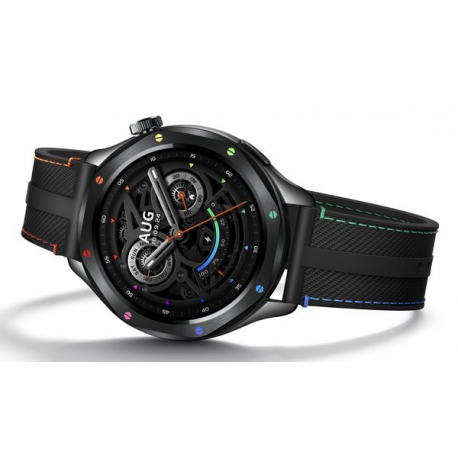 Xiaomi Watch S4 - Smart watch with strap - fluororubber, nylon - rainbow - wrist size: 135-210 mm - display 1.43" - Bluetooth, NFC - 44.5 g - 2