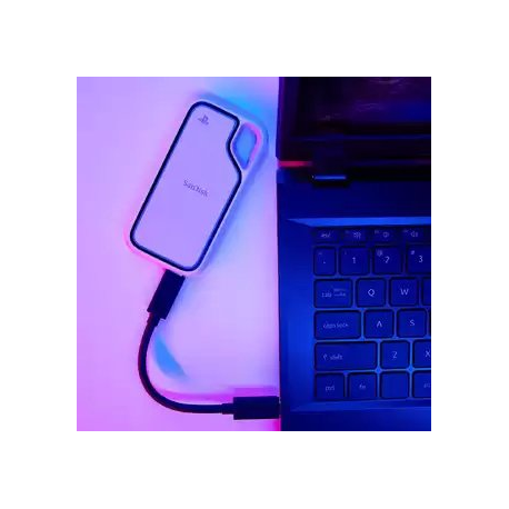 SanDisk Extreme Portable - SSD - 1 TB - external (portable) - USB 3.1 Gen 2 (USB-C connector) - for Sony PlayStation 5 - 1