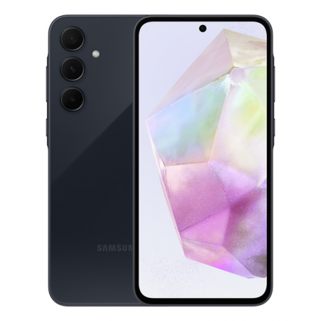 Samsung Galaxy A35 - 5G smartphone - dual-SIM - RAM 6 GB / Internal Memory 128 GB - microSD slot - OLED display - 6.6" - 2340 x 1080 pixels (120 Hz) - 3x rear cameras 50 MP, 8 MP, 5 MP - front camera 13 MP - awesome navy - 0