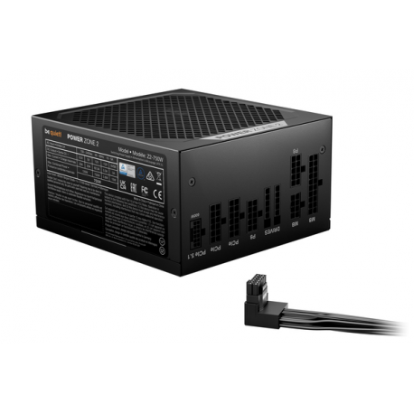 be quiet! Power Zone 2 Z2-750W - Power supply (internal) - ATX12V 3.1/ EPS12V 2.92 - 80 PLUS Platinum - Cybenetics Platinum - AC 100-240 V - 750 Watt - active PFC - black - 2