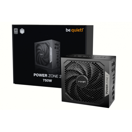 be quiet! Power Zone 2 Z2-750W - Power supply (internal) - ATX12V 3.1/ EPS12V 2.92 - 80 PLUS Platinum - Cybenetics Platinum - AC 100-240 V - 750 Watt - active PFC - black - 3