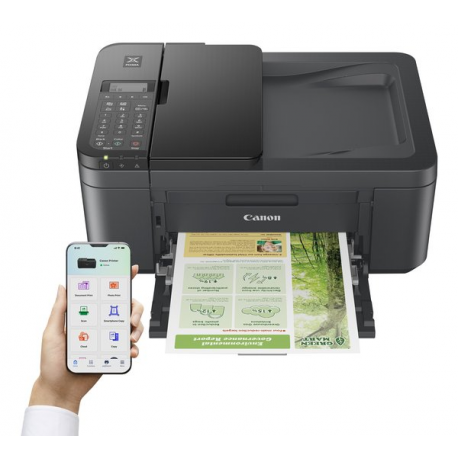 Canon PIXMA TR4755i - Multifunction printer - colour - ink-jet - A4 (210 x 297 mm), Legal (216 x 356 mm) (original) - A4/Legal (media) - up to 6.4 ppm (copying) - up to 8.8 ipm (printing) - 100 sheets - 33.6 Kbps - USB 2.0, Wi-Fi(n) - black - 2
