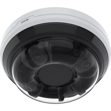 AXIS P37 Series P3747-PLVE - Network panoramic camera - multi-sensor - dome - outdoor - vandal / weatherproof - colour (Day&Night) - 4 x 5 MP - 2592 x 1944 - M20 mount - fixed iris - vari-focal - GbE - H.264, H.265, MJPEG, MPEG-4 Part 10, MPEG-H Part 2, AVC, HEVC - PoE Plus Class 4 - TAA Compliant - 0