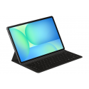Samsung EF-DX620 - Keyboard and folio case (book cover) - slim, AI key - wireless - POGO pin, Bluetooth - black keyboard, black case - for Galaxy Tab S10 FE+