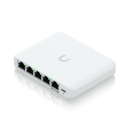Ubiquiti UniFi Switch Flex Mini 2.5G - Switch - L2+ - Managed - 4 x 2.5GBase-T + 1 x 2.5GBase-T (PoE) - desktop - PoE - 4