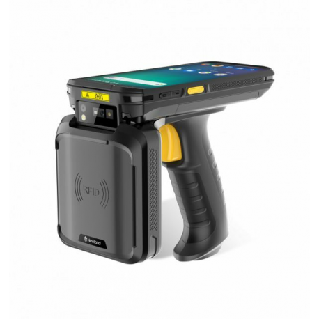 Newland MT93 Megattera Pro UHF - Data collection terminal - rugged - Android 13 GMS - 64 GB - 5.5" colour (720 x 1440) - front camera + top camera - barcode reader - (2D imager) - microSD slot - Wi-Fi 6E, Bluetooth - 4G - 0
