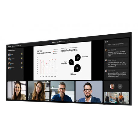 Samsung QP105DX-5K - 105" Diagonal Class QPDX-5K Series LED-backlit LCD display - digital signage - Tizen OS - 5K UHD (2160p) 5120 x 2160 - slate black - 7