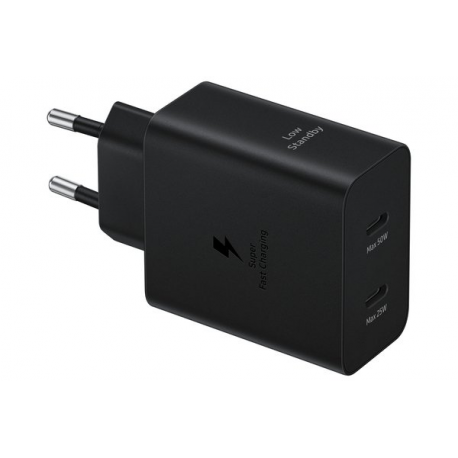 Samsung EP-T5020 - Power adapter - 50 Watt - 3 A - SFC 2.0, PD 3.0 (24 pin USB-C) - on cable: USB-C - black - 0