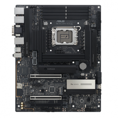 ASUS PRO WS Z890-ACE SE - Motherboard - ATX - LGA1851 Socket - Z890 Chipset - USB-C 3.2 Gen 2x2, USB 3.2 Gen 2, USB4, USB 3.2 Gen 1 - 10 Gigabit LAN, 2.5 Gigabit LAN, Gigabit LAN - onboard graphics (CPU required) - HD Audio (8-channel) - 2