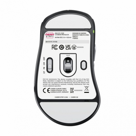 CHERRY Xtrfy M64 Pro - Mouse - ergonomic - 5 buttons - wireless - 2.4 GHz - USB wireless receiver - white - 4