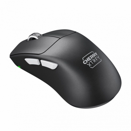 CHERRY Xtrfy M64 Pro - Mouse - ergonomic - 5 buttons - wireless - 2.4 GHz - USB wireless receiver - white - 7