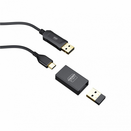 CHERRY Xtrfy M68 - Mouse - ultra-light - 5 buttons - wireless - 2.4 GHz - black - 6