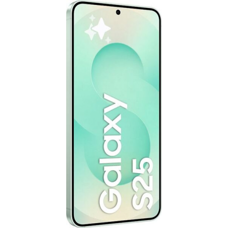 Samsung Galaxy S25 - 5G smartphone - dual-SIM - RAM 12 GB / Internal Memory 256 GB - OLED display - 6.2" - 2340 x 1080 pixels (120 Hz) - 3x rear cameras 50 MP, 12 MP, 10 MP - front camera 12 MP - mint - 1