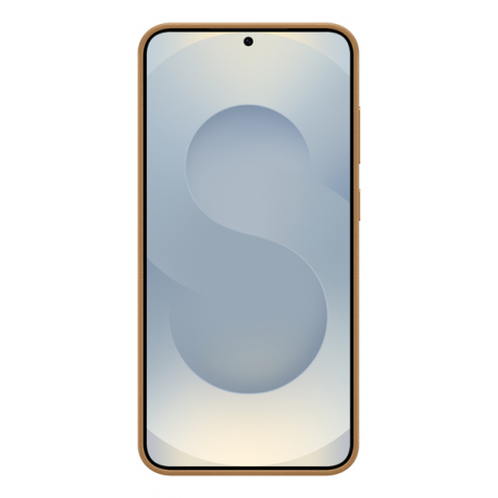Samsung EF-VS936 - Back cover for mobile phone - faux leather - camel - for Galaxy S25+ - 4