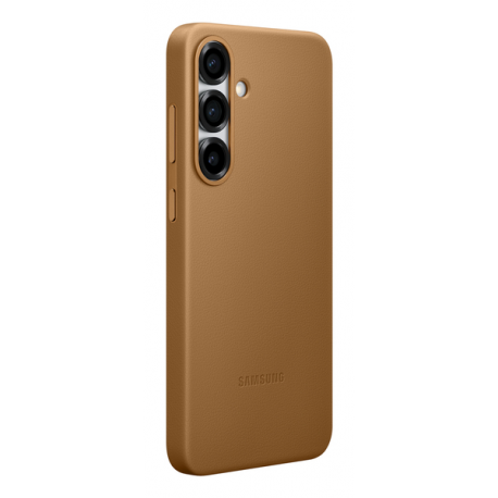 Samsung EF-VS936 - Back cover for mobile phone - faux leather - camel - for Galaxy S25+ - 5