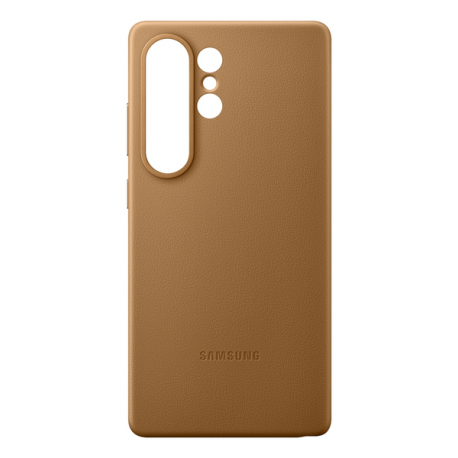 Samsung EF-VS938 - Back cover for mobile phone - faux leather - camel - for Galaxy S25 Ultra - 9