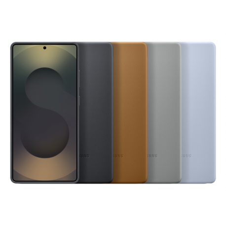 Samsung EF-VS938 - Back cover for mobile phone - faux leather - camel - for Galaxy S25 Ultra - 10