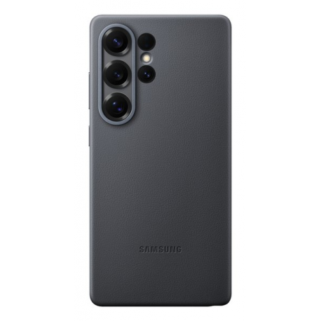 Samsung EF-VS938 - Back cover for mobile phone - faux leather - black - for Galaxy S25 Ultra - 0