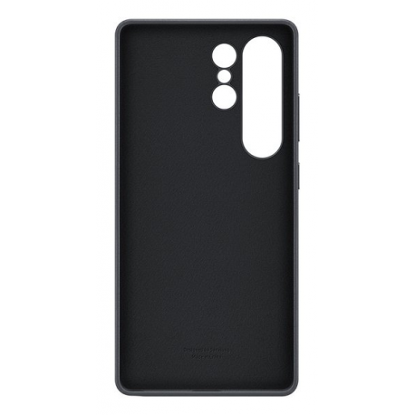 Samsung EF-VS938 - Back cover for mobile phone - faux leather - black - for Galaxy S25 Ultra - 4
