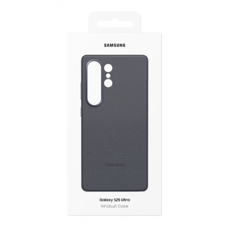 Samsung EF-VS938 - Back cover for mobile phone - faux leather - black - for Galaxy S25 Ultra - 5